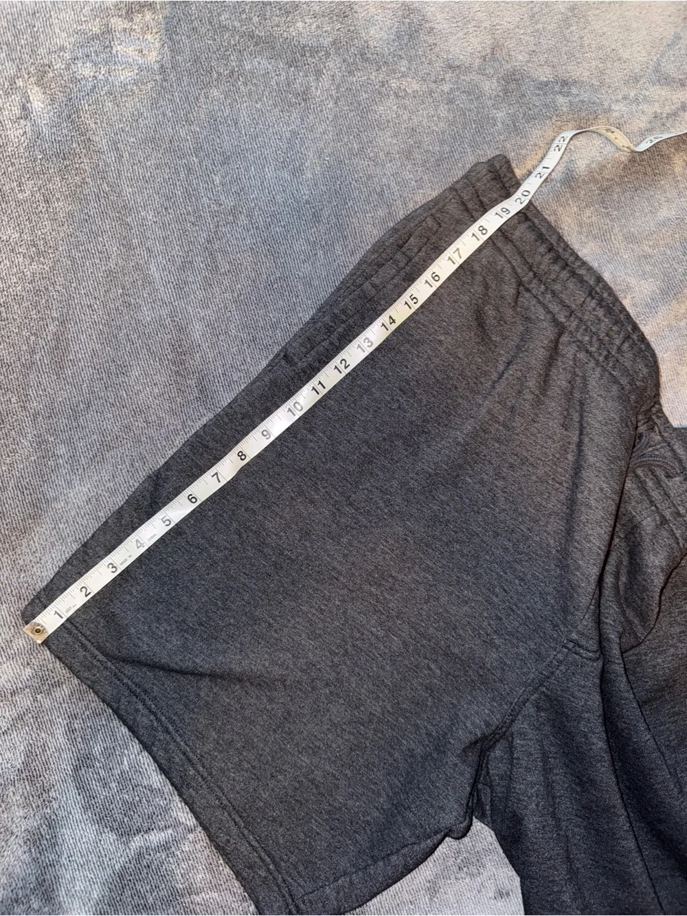Men’s XXL Charcoal Drawstring Sweat Shorts Athletic